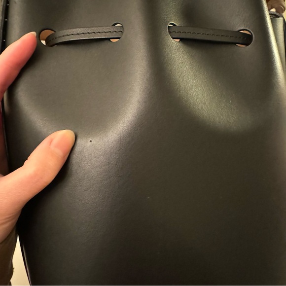 Mansur Gavriel Mini Bucket Bag in Black / Ballerina - Picture 6 of 6